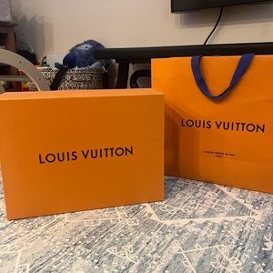 louis vuitton bag and box